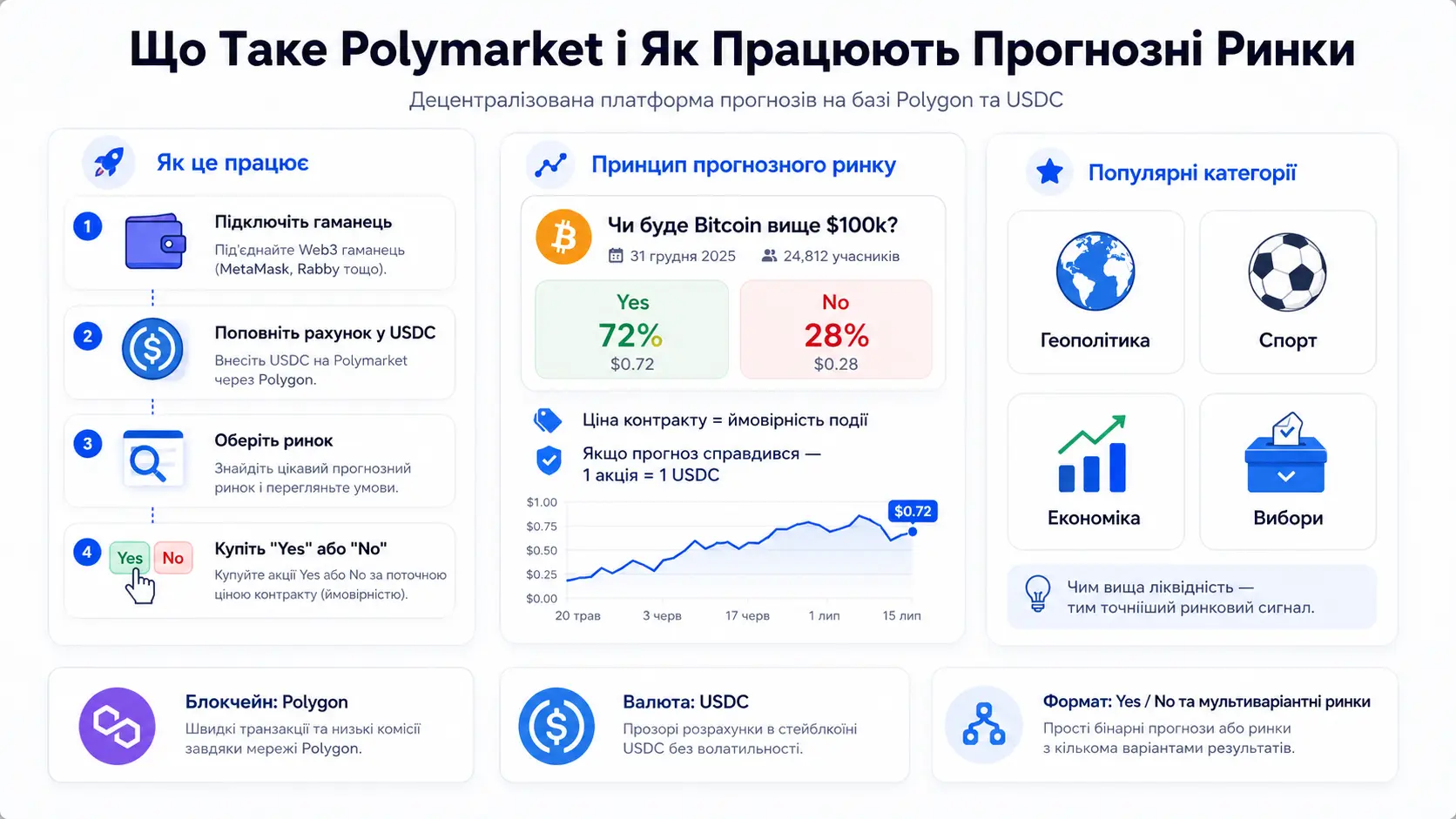 Що Таке Polymarket і Як Працюють Прогнозні Ринки